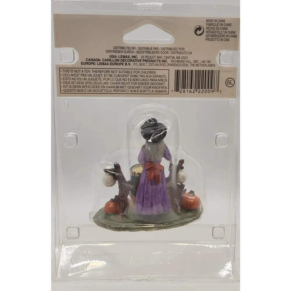 CAULDRON CORN LEMAX SPOOKY TOWN Village Halloween WITCH Figurine RARE 2012 NIP